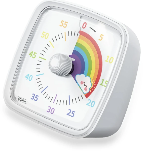 Mini Electronic Timer with Colorful Rainbow Dial — Timers, Foreverchic