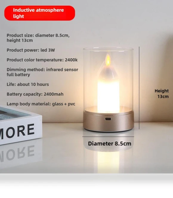 Motion Sensor LED Candle Lamp — Tap Lights, Crowner