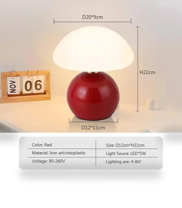 Scandinavian LED Touch Desk Lamp — Desk & Table Lighting, Cosy Homes