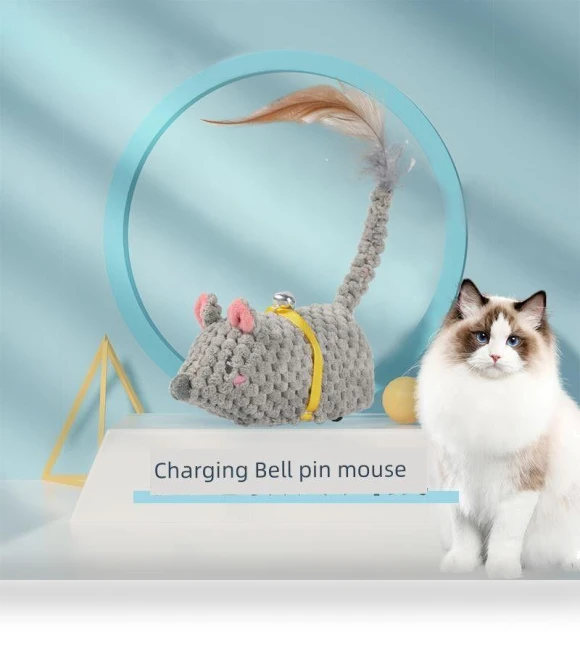Self-Hi Relieving Stuffy Handy Gadget Electric Smart Little Mouse Cat Sound Fake Mouse Cat Teaser — Cat Playthings, TAOMall