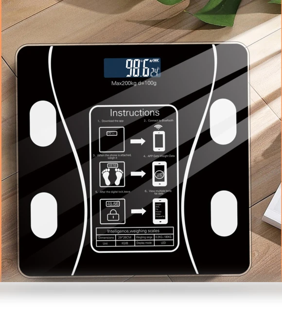 Smart Bluetooth Body Fat Scale — Body Composition Analysis, Various wearables