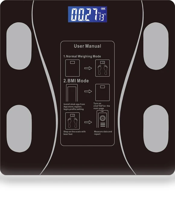 Smart Body Scale with Bluetooth — Weight Management Tools, Various wearables