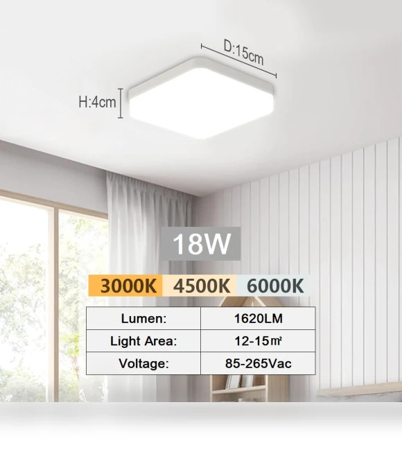 Smart LED Ceiling Light — Overhead Lighting, Cosy Homes