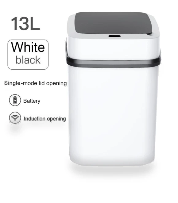 Smart Trash Can with Automatic Lid — Kitchen Cans, Simple and warm