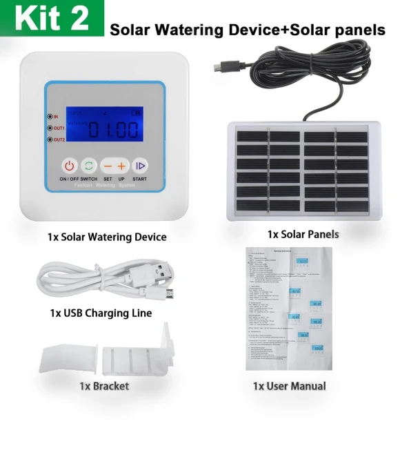 Solar Powered Smart Garden Watering System — Automatic Irrigation, Decor Dream