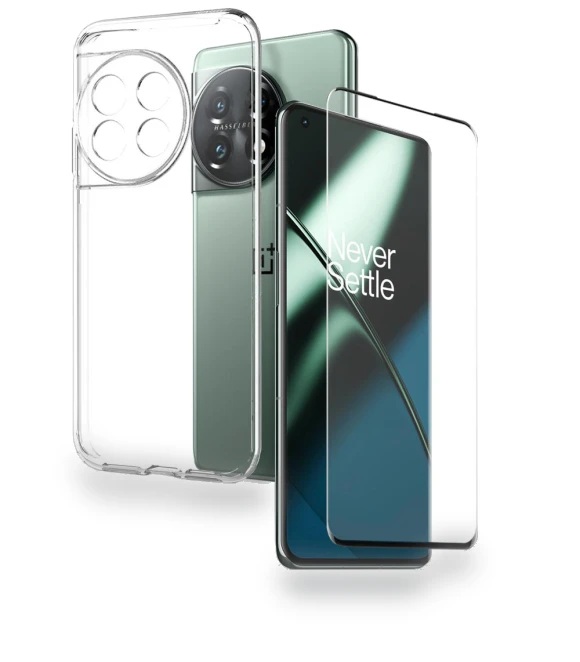 Transparent Phone TPU Case with Anti-scratch Tempered Glass Screen Protector — Screen Protectors, Smartwatch 2025