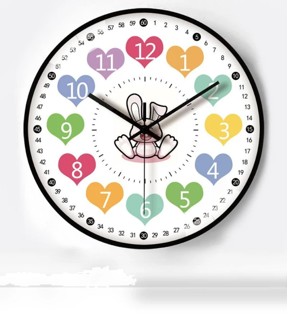 10-inch Learning Wall Clock — Educational Timepieces, Window glass film