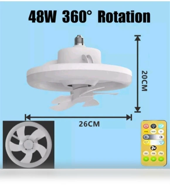 360° Rotating LED Ceiling Fan with Remote Control — Ceiling Fan Lighting Solutions, Crown Global