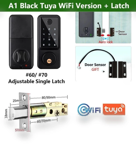 Automatic Fingerprint Smart Door Lock — Locks, Crown Global