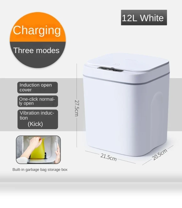 Automatic Sensor Trash Can — Kitchen Cans, Simple and warm