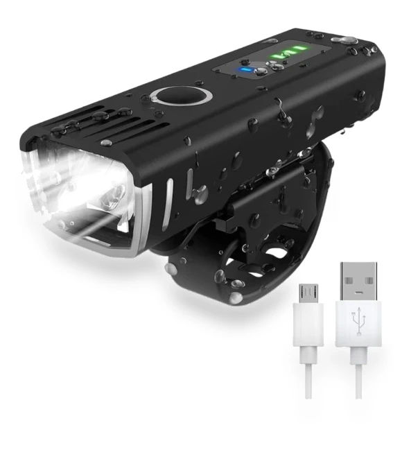 Bicycle LED Front Light with USB Rechargeable Smart Sensor and Rear Light — Bike Headlights, Wedding decoration