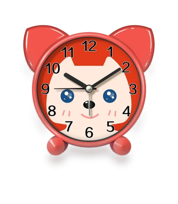Cartoon Fox Alarm Clock — Clocks, Window glass film