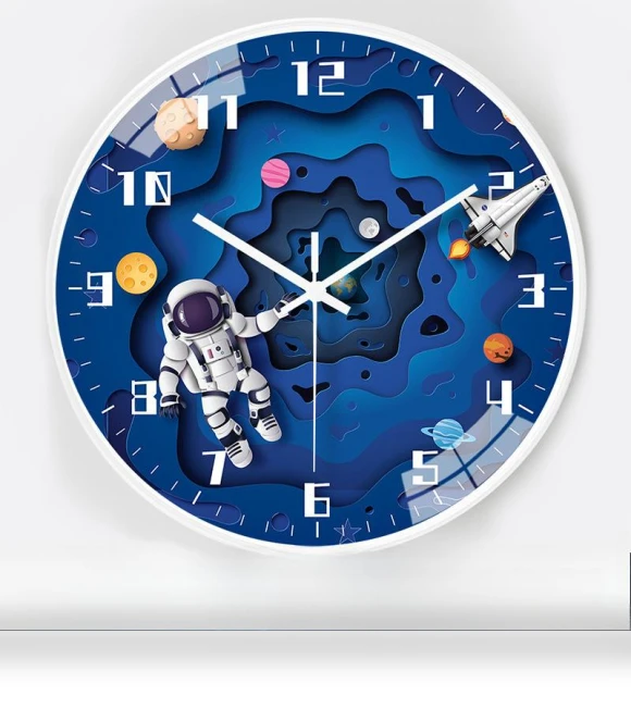Creative Space Automatic Radio Wall Clock with Timer — Clocks, Window glass film