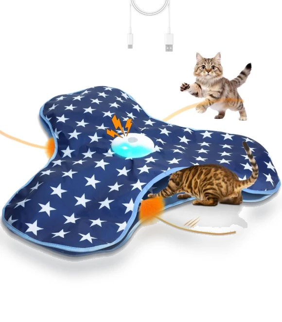 Interactive Cat Toy with Feathers — Cat Playthings, Yaouanyuan