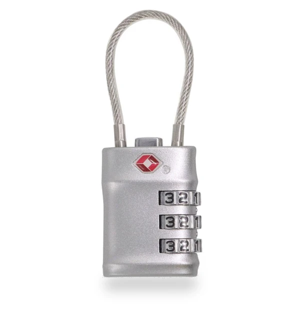 Portable Smart Combination Lock Padlock with Steel Cable — Luggage Locks, SZmohan