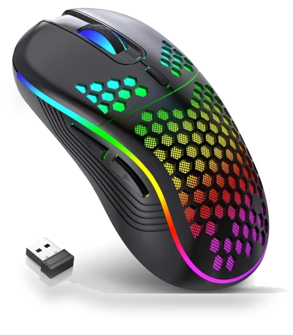 Rechargeable Gaming Mouse with Adjustable DPI — Gaming Mice, baoxun