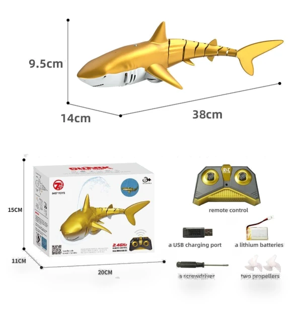 Remote Control Shark Robot Submarine — Interactive Figures & Robots, Hongchuang