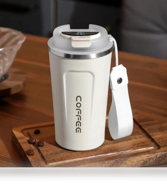Smart Coffee Cup with Temperature Display — Beverage Warmers, HOME-Auto-001