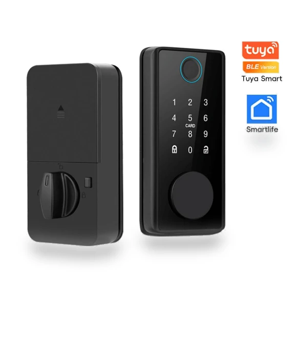 Smart Fingerprint Deadbolt Lock with Latch/Door Sensor — Smart Home Security, Crown Global