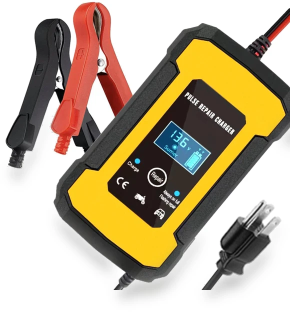 Smart Fully Automatic Battery Charger with LCD Display — Battery Chargers, VehicleKit