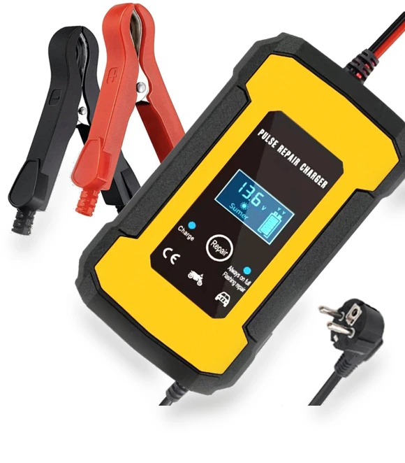 Smart Fully Automatic Car Battery Charger with LCD Display — Chargers, VehicleKit