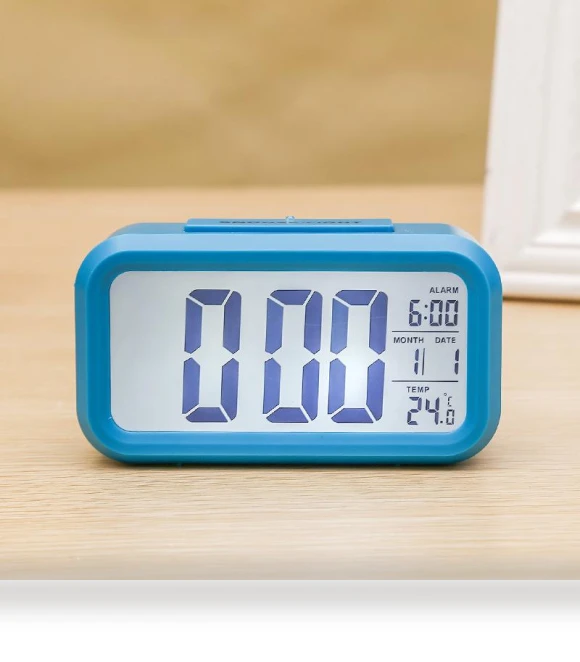 Smart Silent Electronic Alarm Clock with Temperature Display — Alarms & Clocks, Window glass film