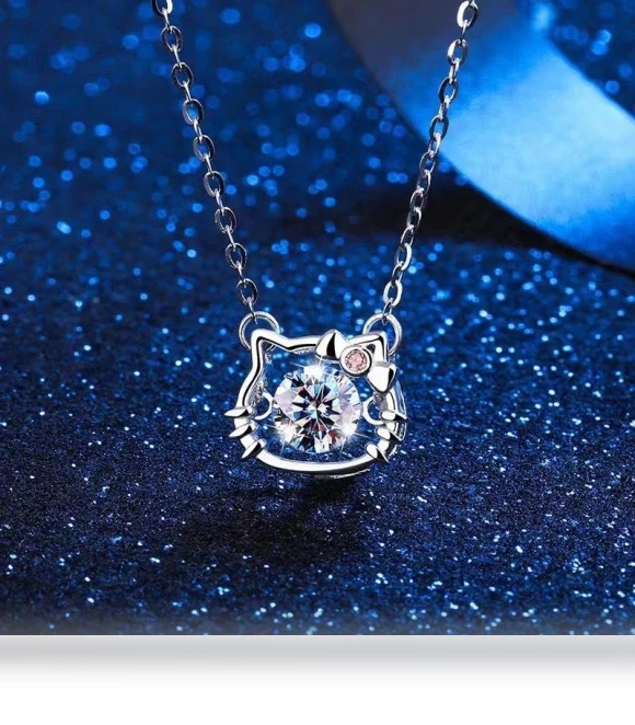 Smart Women's Necklace with 1 Carat Moissanite Simulation — Smart Jewelry, Wipon