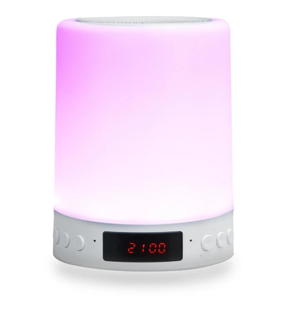 Bluetooth Speaker with Alarm Clock and Color Night Light — Clock Radios, DIYelecs