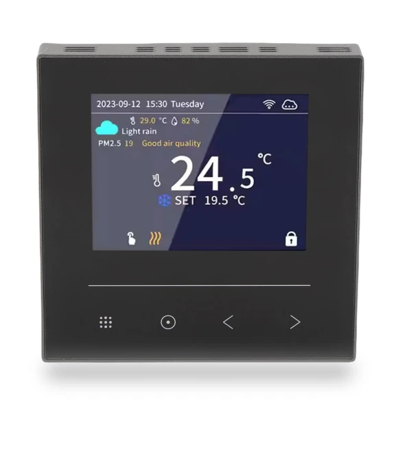 Color LCD Thermostat — Home Climate Control, Fishine