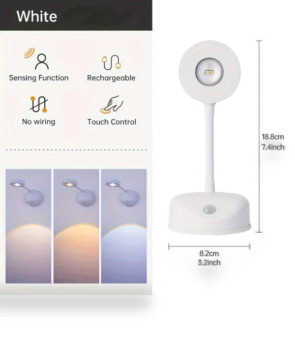 Smart LED Wall-Mounted Rechargeable Motion Sensor Light — Garden Illumination, Binchi Lighting Appliances