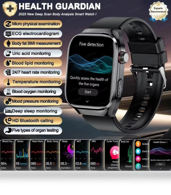 Smart Watch with ECG and PPG Health Monitoring — Smartwatches, SAMS Online