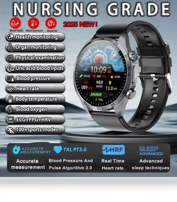 Smart Watch with Pulse Therapy ECG — Smartwatches, ElectronicsHome