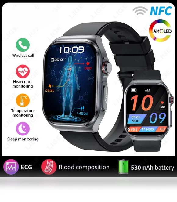 Smartwatch with AMOLED Display and Health Monitoring — Smartwatches, PRISMA