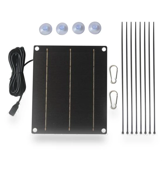 Solar Panel Fan — Misting Fans, Kitsup