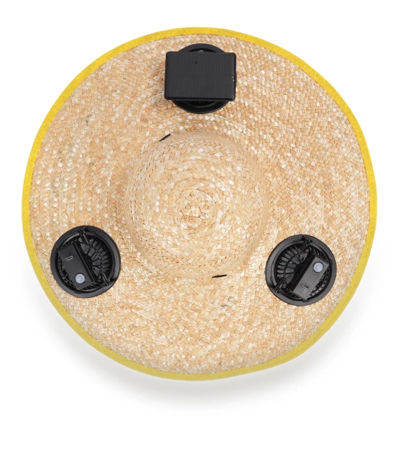 Solar-Powered Ventilation Hat with USB Charging — Chargers, Fishine