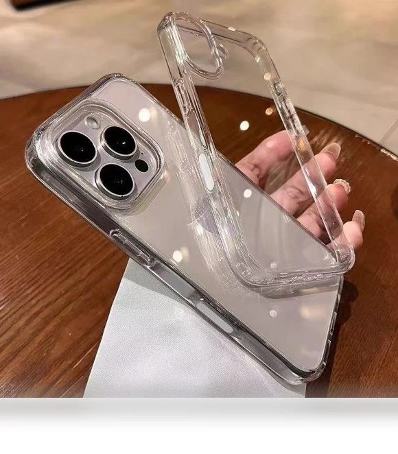 Transparent Acrylic Phone Case with AI Camera Button — Phone Accessories, BC Electrical Appliances