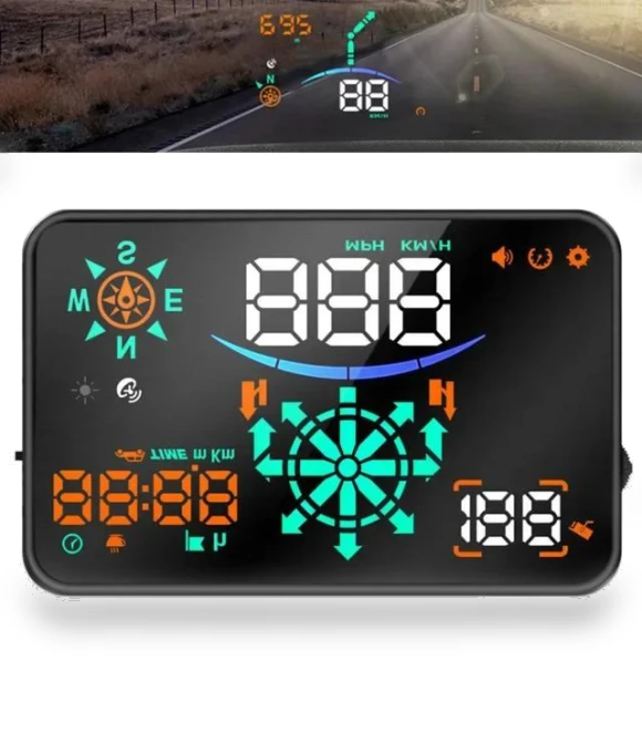 Universal GPS Navigation Smart Speed Water Temperature Car Safety Head-Up Display — Navigation & GPS Accessories, RuJia Home Decor