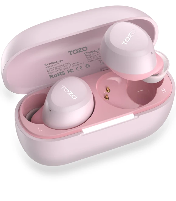 Wireless Earbuds with AI Noise Reduction — In-Ear Headphones, TOZO