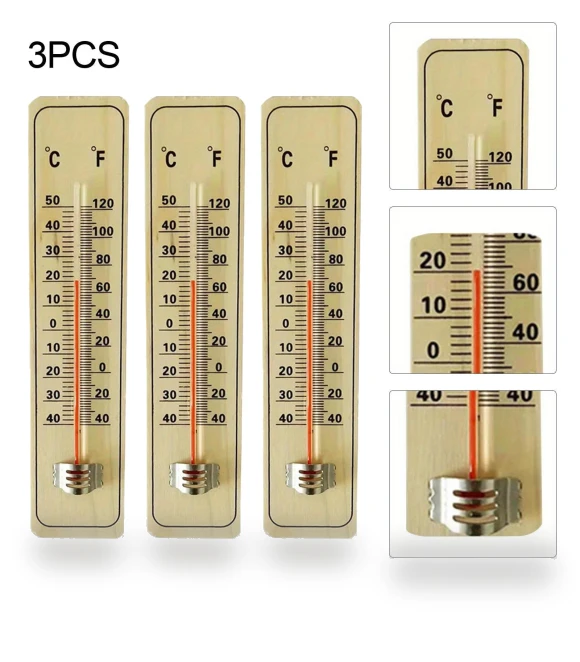Wooden Scale Thermometer — Home Climate Control, housewarm