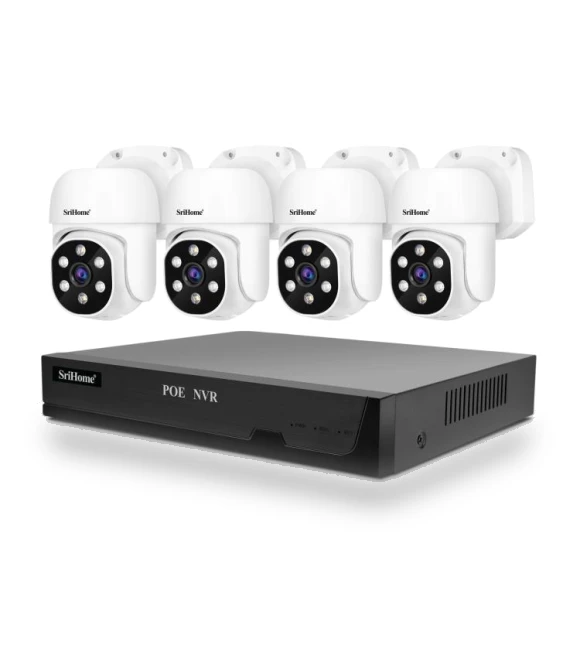 5MP HD 4-Channel POE Camera Network Video Recorder Kit — Complete Surveillance Systems, SriHome