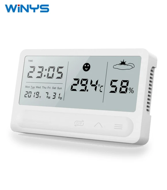 Digital LCD Weather Station Clock — Hygrometers, globalseller
