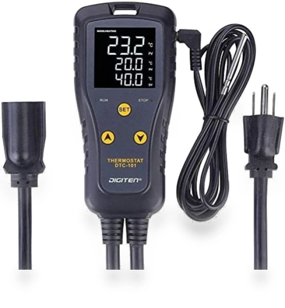 Digital Thermostat with Simple Stage, Heating and Cooling Modes — Home Climate Control, DIGITEN
