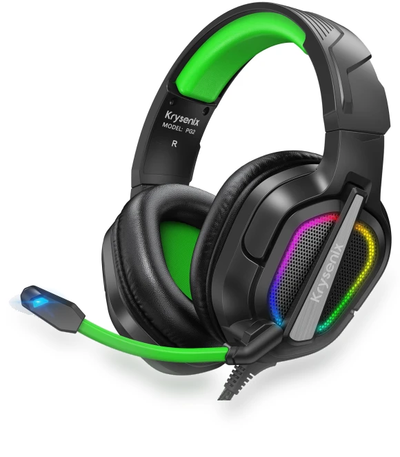 Gaming Headset with AI Stereo and RGB Lighting — Gaming Headsets, MIYAKO DENKI