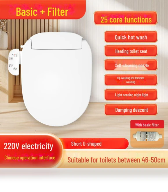 Heated Smart Toilet Seat with Bidet Function — Bathroom Essentials, Polaris