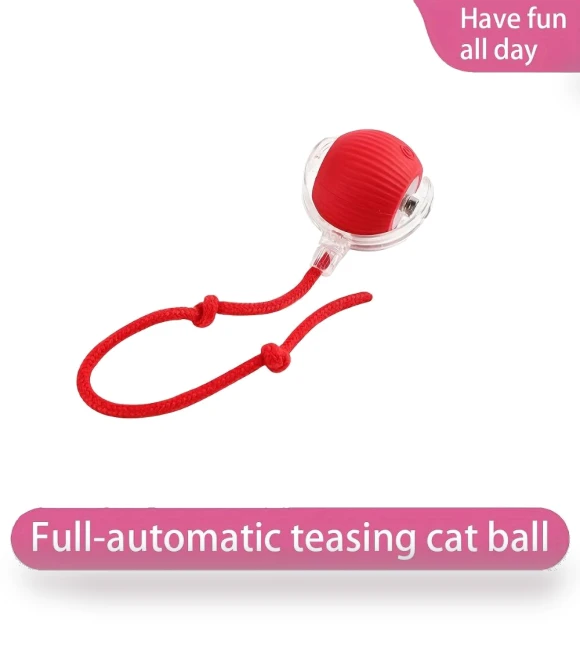 Interactive Ball Toy with Tail — Cat Playthings, Yoghurt