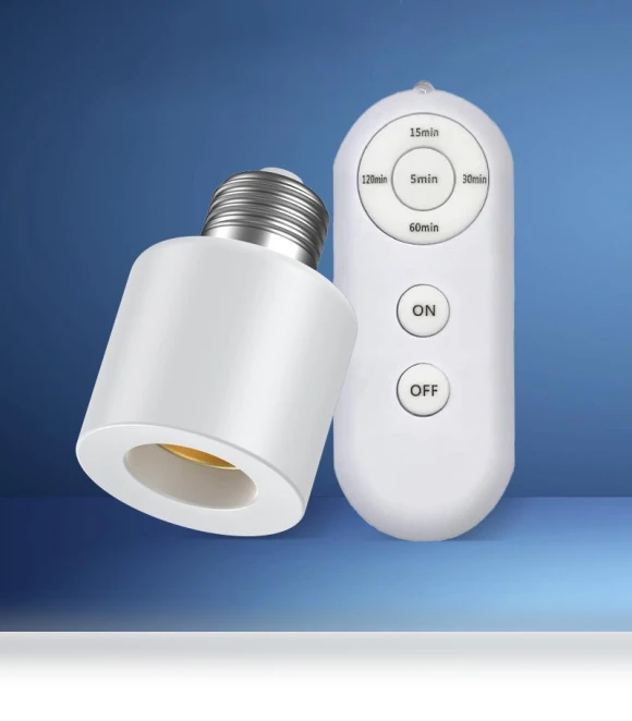 LED Lamp Base with Wireless Remote Control and Smart Timer — Light Sockets, Spritelike