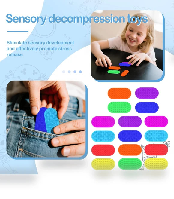 Sensory Tablet Toy — Blocks, Shredded cabbage