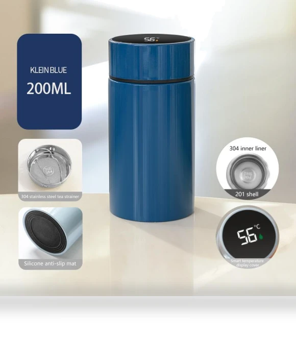Smart Thermos Water Bottle with Temperature Display — Hydration Essentials, Anqin