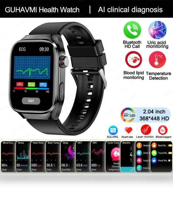 Smart Watch with Health Monitoring — Smartwatches, ElectronicsHome