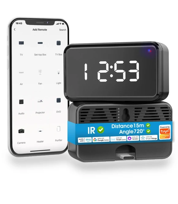 Smart WiFi IR Remote Controller with Time Display — Remote Controls, SMATRUL